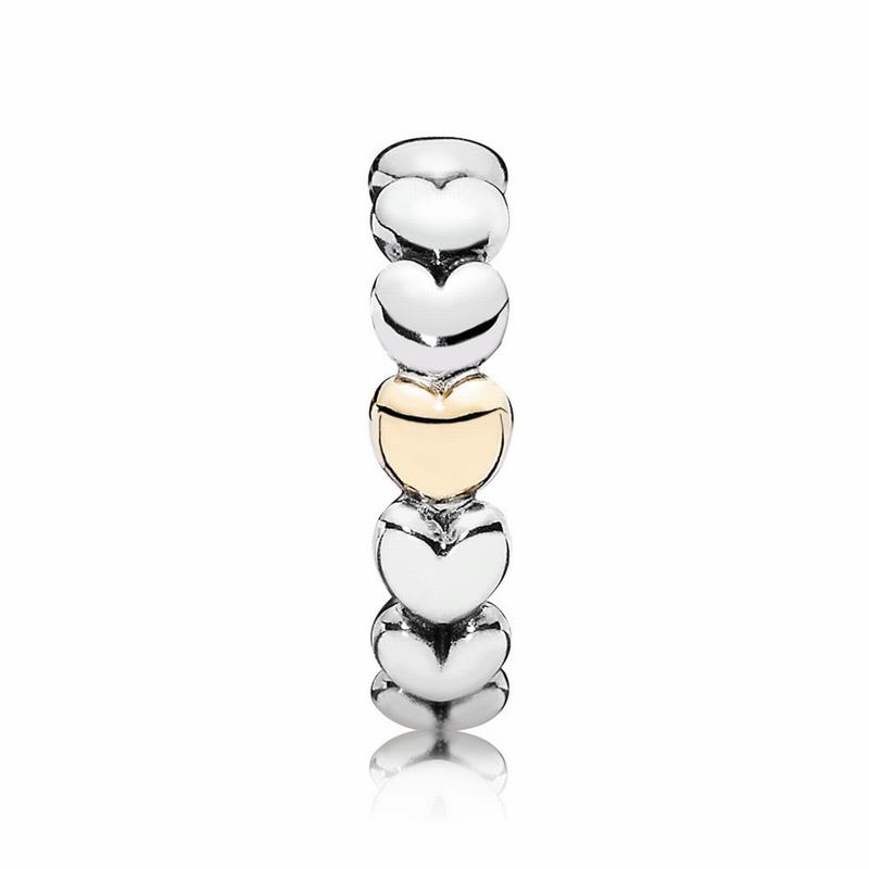 Pandora My One True Love Stackable Ring NZ, Two Tone (543207-OMS)